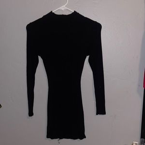 S mini bodycon high neck dress
